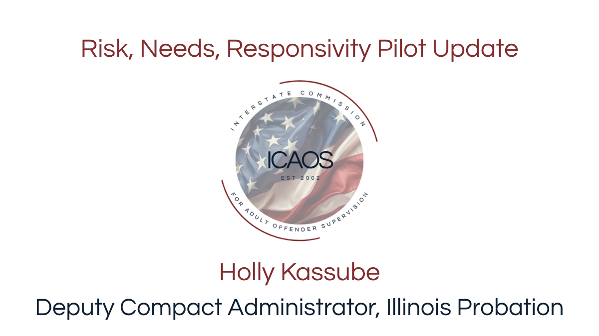 Risk Need Responsivity Video Front Pane